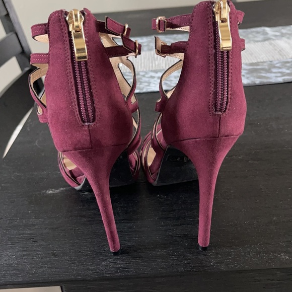 Report Womens Triton Open Toe Casual Strappy Sandals, WINE, Size 8 - Picture 5 of 5